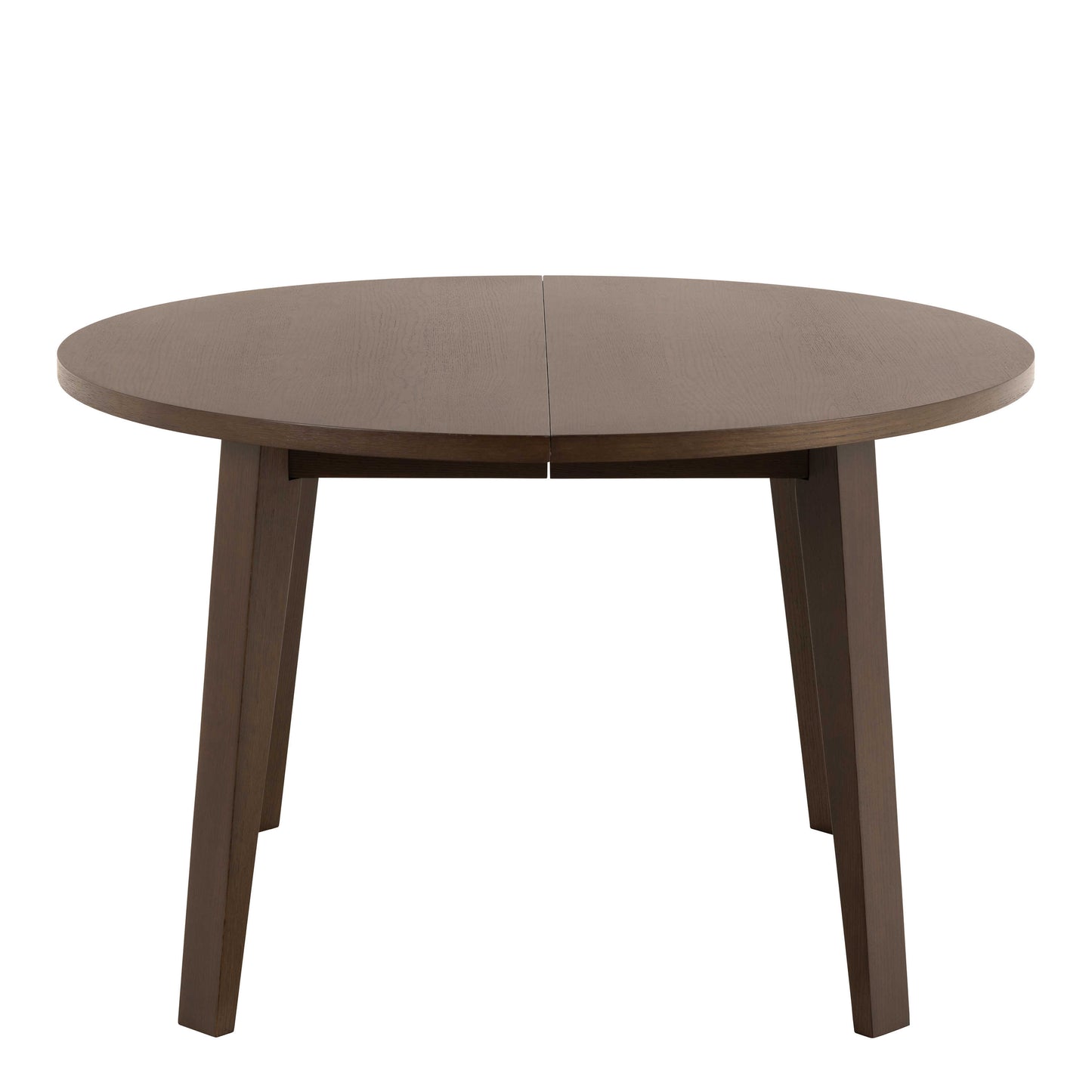 Jyvaskyla 120cm Dark Oak Wood Round Extendable Dining Table