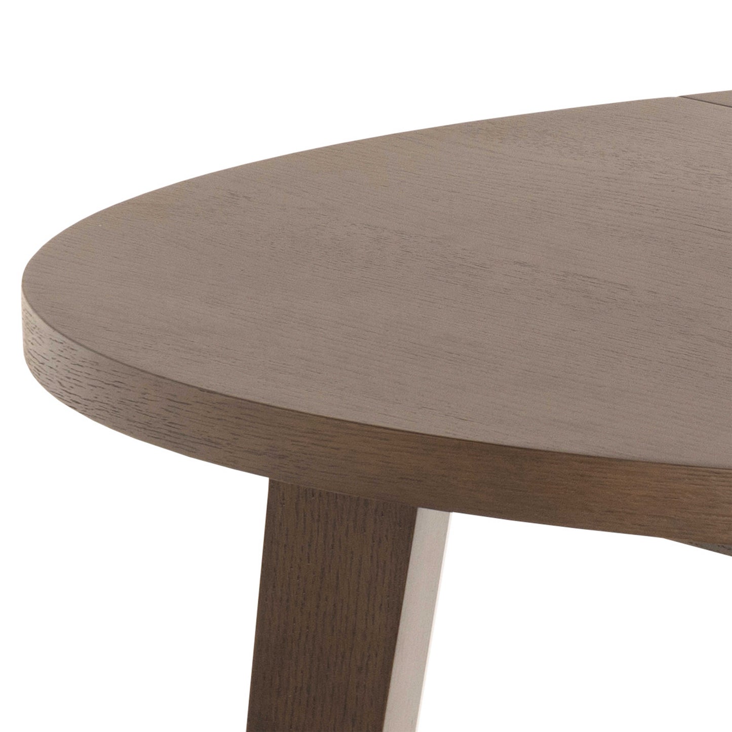 Jyvaskyla 120cm Dark Oak Wood Round Extendable Dining Table
