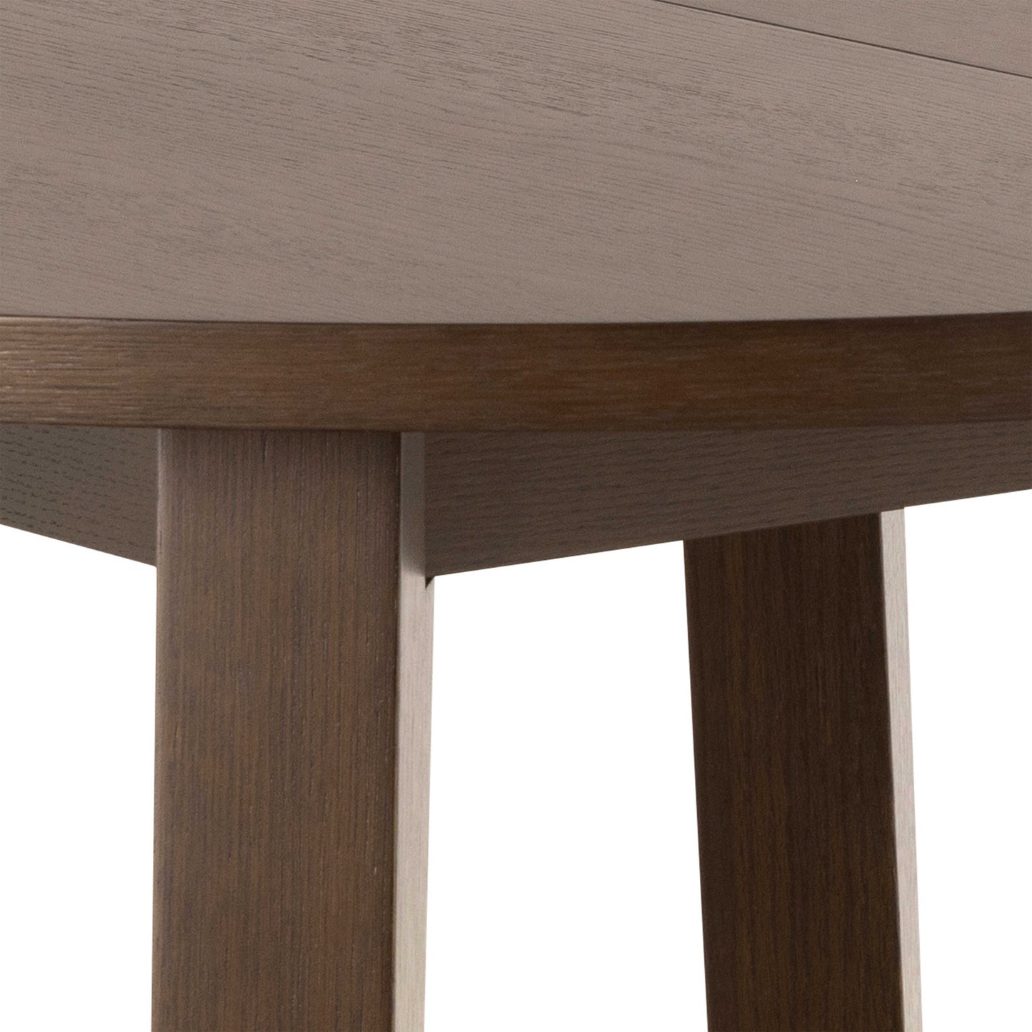 Jyvaskyla 120cm Dark Oak Wood Round Extendable Dining Table
