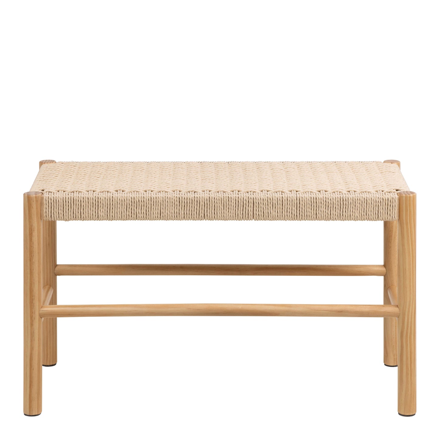 Tilst Natural Weaved Bench Wooden Legs