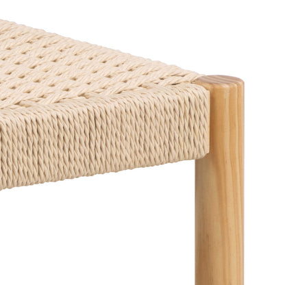 Tilst Natural Weaved Stool Wooden Legs