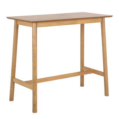 Brno Kitchen Dining Set Natural Oak Effect Bar Table + 2 Bar Stools