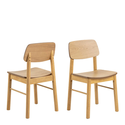 Set of 2 Quietwood Oak Dining Chair