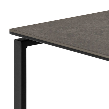 Durban Square Black Ceramic Nesting Coffee Table Set