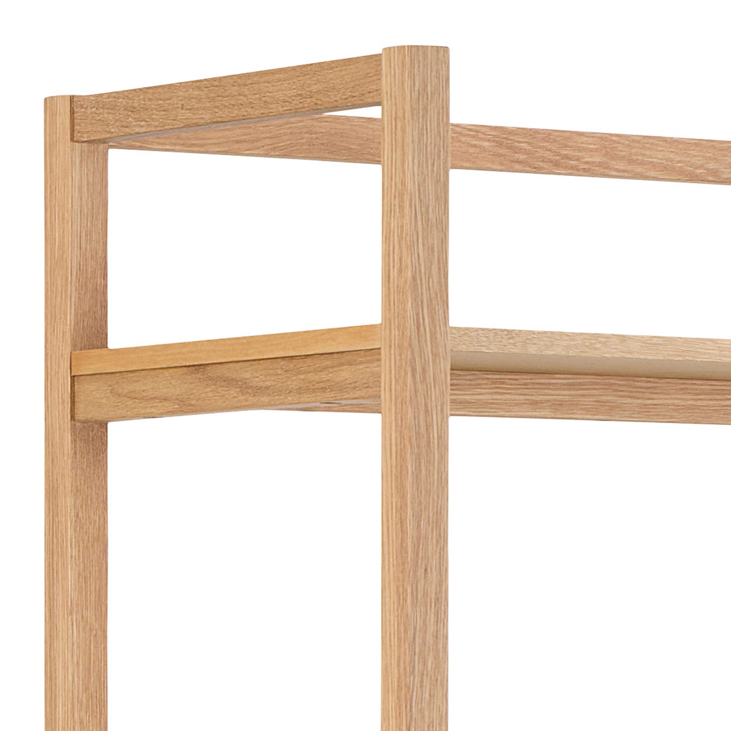 Kigali Rectangular 6 Shelves Oak Bookcase