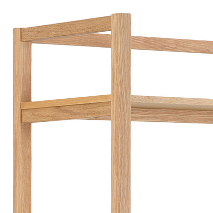 Kigali Rectangular 6 Shelves Oak Bookcase