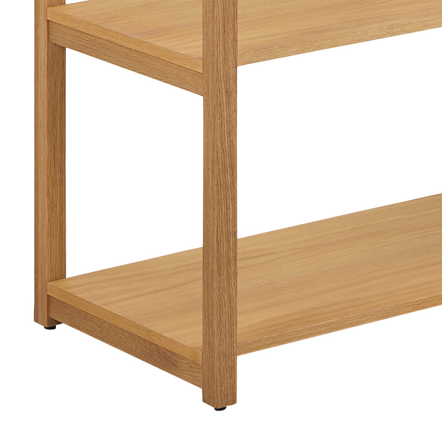 Kigali Rectangular 6 Shelves Oak Bookcase