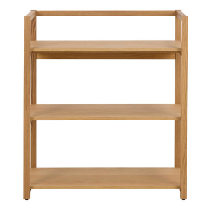 Kigali Rectangular 3 Shelves Oak Bookcase