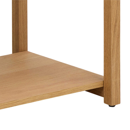 Kigali Rectangular 3 Shelves Oak Bookcase