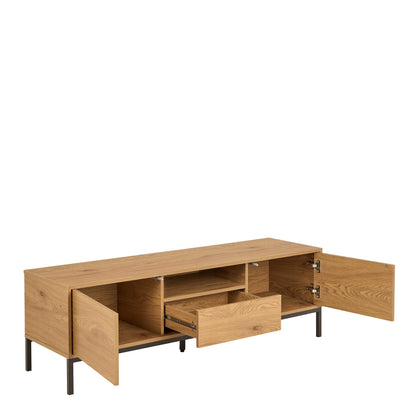 Galway 140cm Wild Oak TV Unit 2 Doors 1 Drawer 1 Shelf