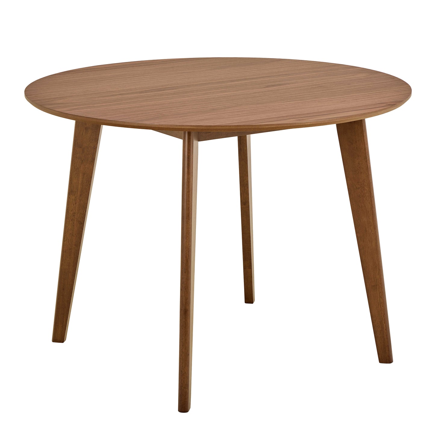 Saffron Small Walnut Wood Effect Round Dining Table