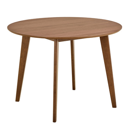 Saffron Small Walnut Wood Effect Round Dining Table