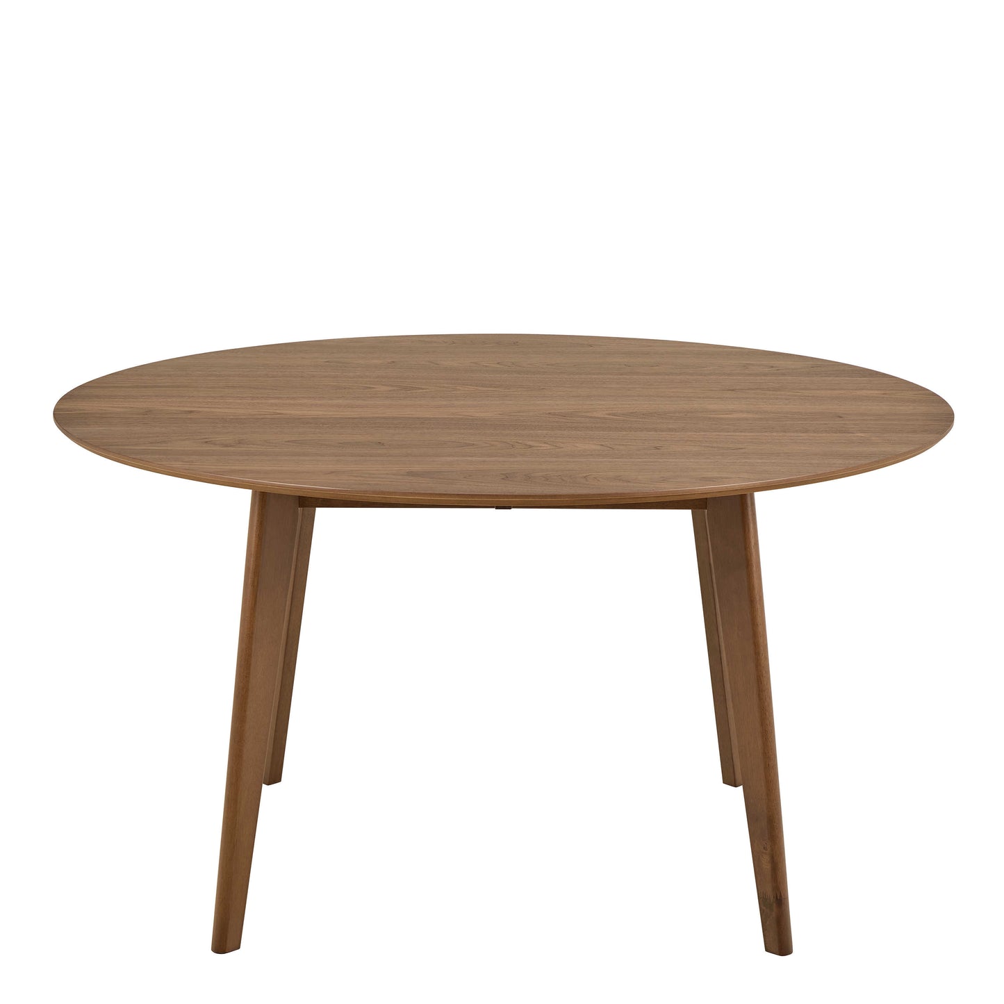 Saffron Large Round Walnut Wood Effect Dining Table