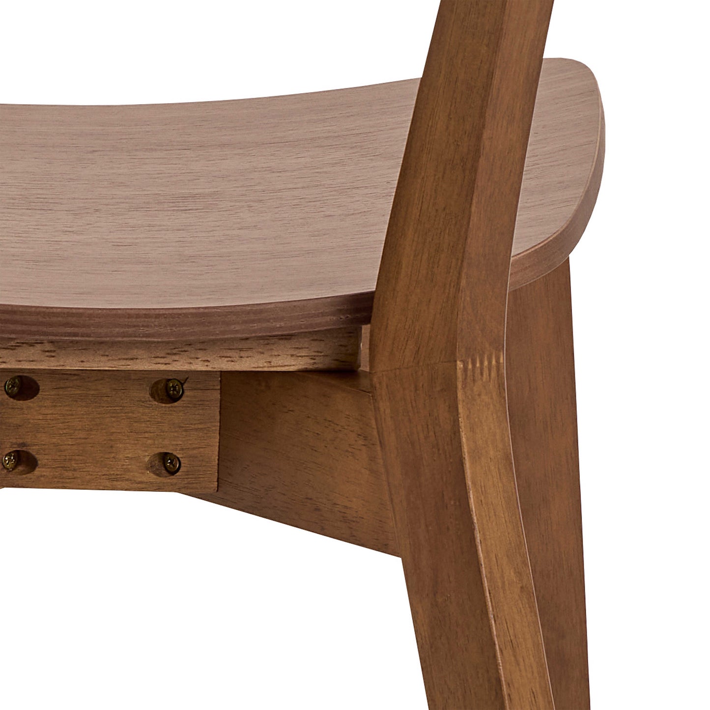 Set of 2 Saffron Walnut Wood Effect Dining Chairs