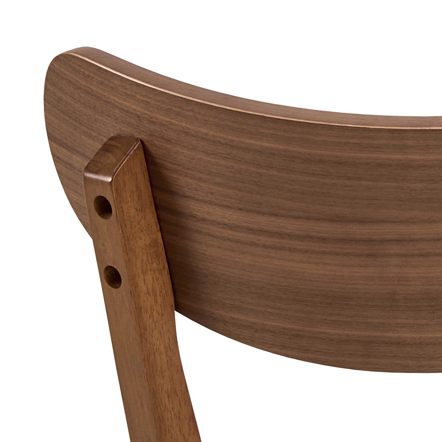 Set of 2 Saffron Walnut Wood Effect Dining Chairs