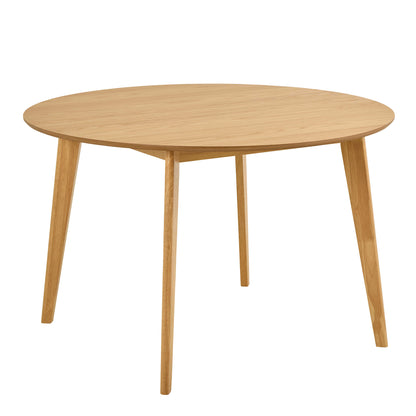 Marseille 120cm Round Oak Veneer Dining Table