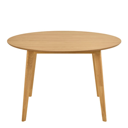 Marseille 120cm Round Oak Veneer Dining Table