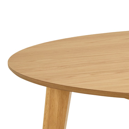 Marseille 120cm Round Oak Veneer Dining Table