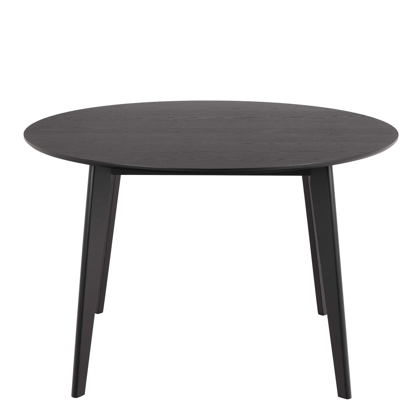 Marseille Round Black Oak Veneer Dining Table 120cm