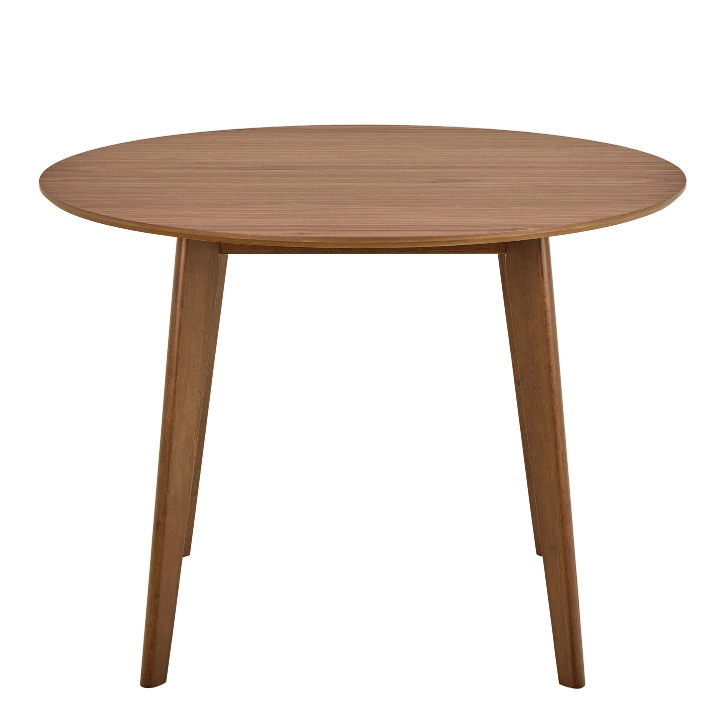 Saffron Round Walnut Wood Effect Dining Table
