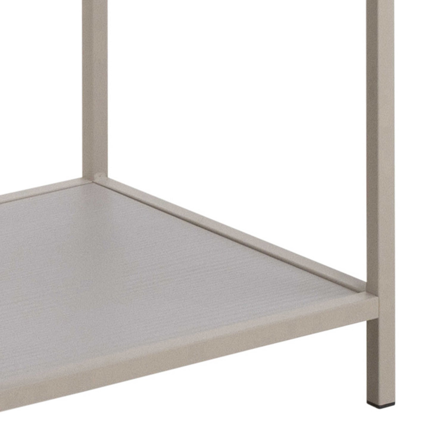 Fort Worth Tall Grey Metal 2 Drawer Bookcase 4 Shelves