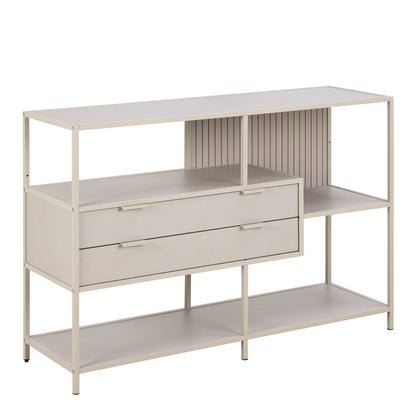 Fort Worth Grey Storage Unit 2 Drawers 3 Shelves