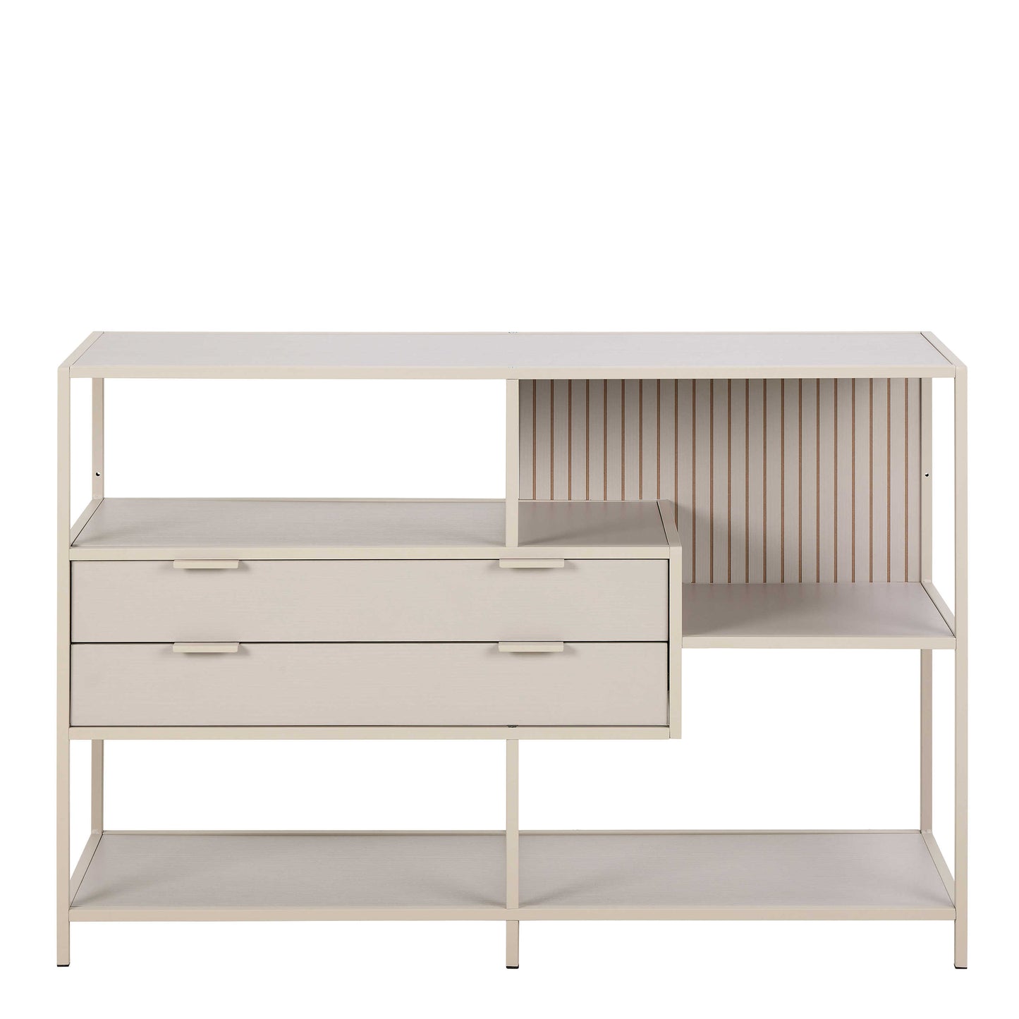 Fort Worth Grey Storage Unit 2 Drawers 3 Shelves