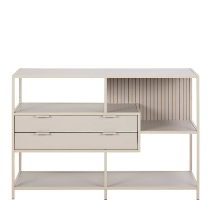 Fort Worth Grey Storage Unit 2 Drawers 3 Shelves