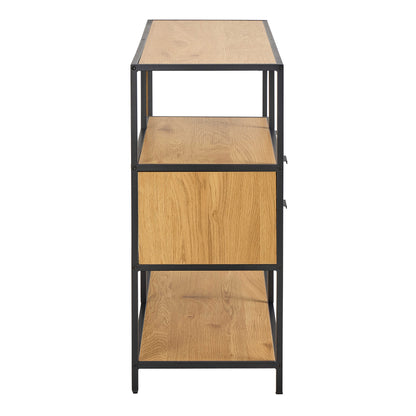 Galway Wild Oak Bookcase with 3 Shelves and 2 Drawers