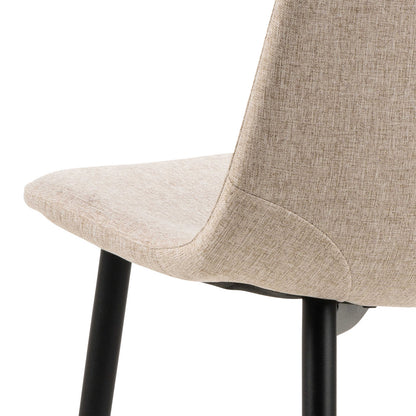 Set of 4 Havdrup Beige Upholstered Dining Chairs