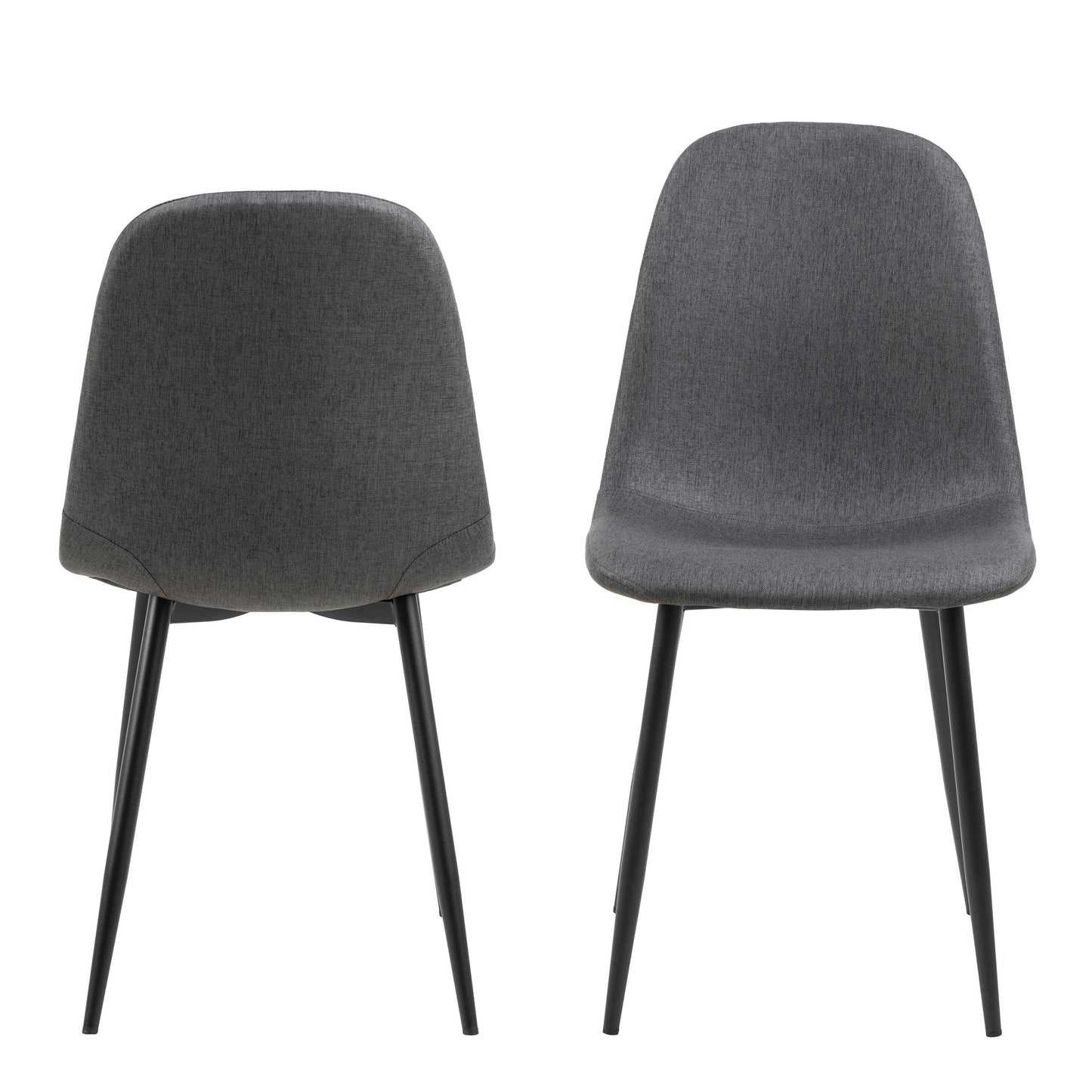 Set of 4 Tipsyfern Light Grey Upholstered  Dining Chair