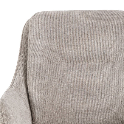 Pebbleseed Set of 2 Sand Upholstered Swivel Dining Chair