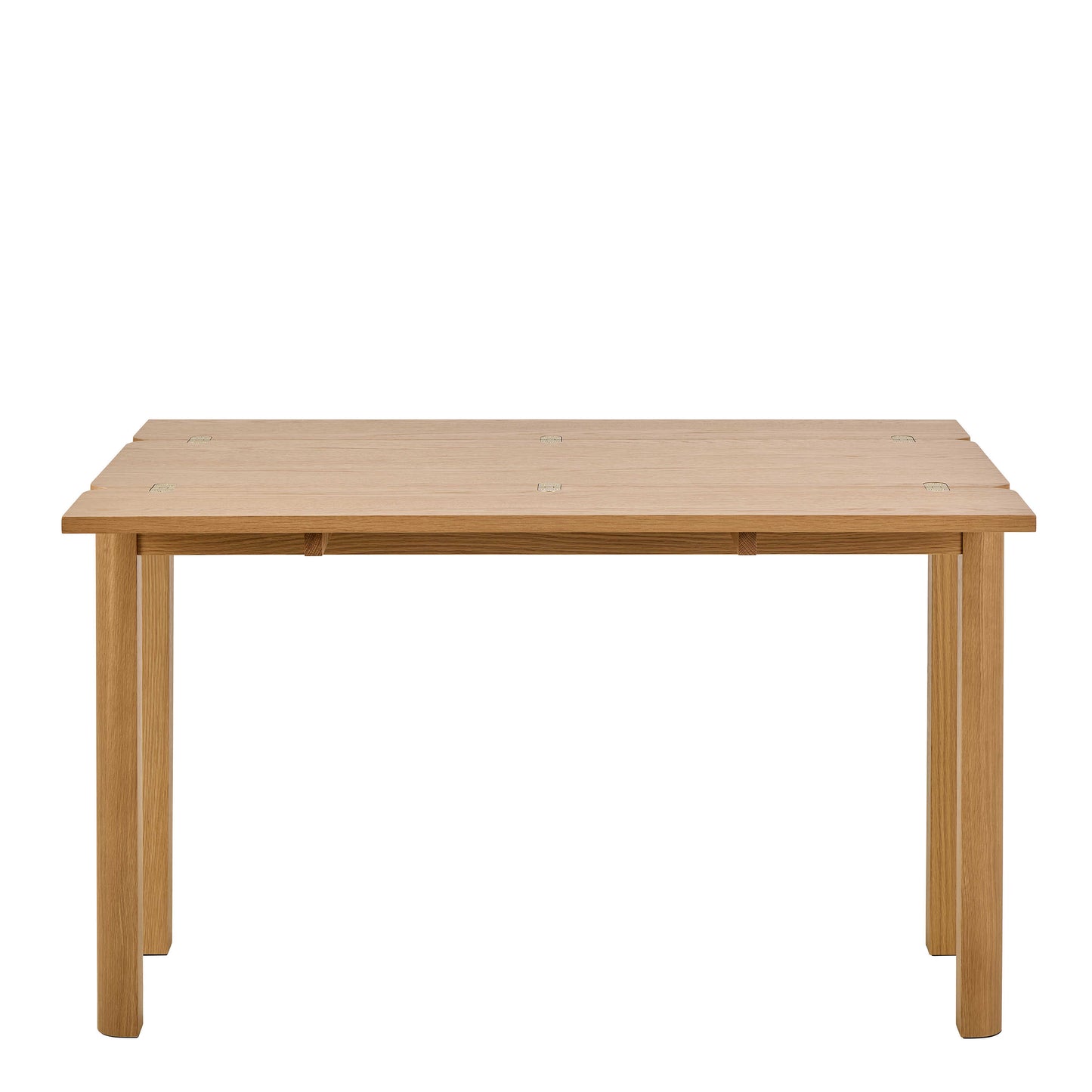 Dresden Oak Veneer Extendable Dining Table with Hidden Leaves