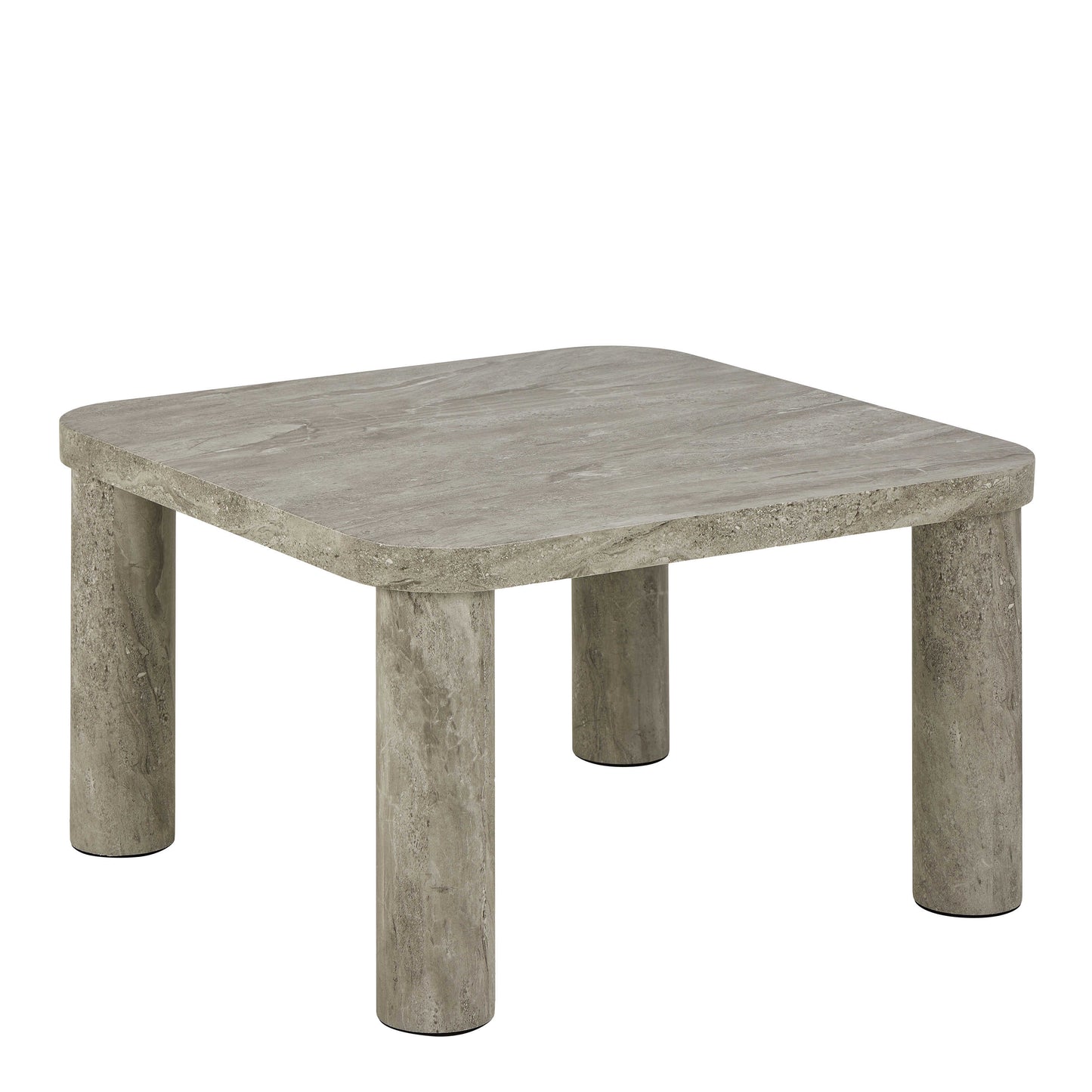 Frankfurt Square Light Oak Effect Coffee Table Rounded Corners