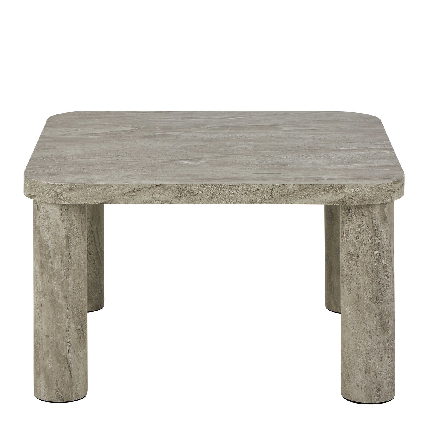 Frankfurt Square Light Oak Effect Coffee Table Rounded Corners