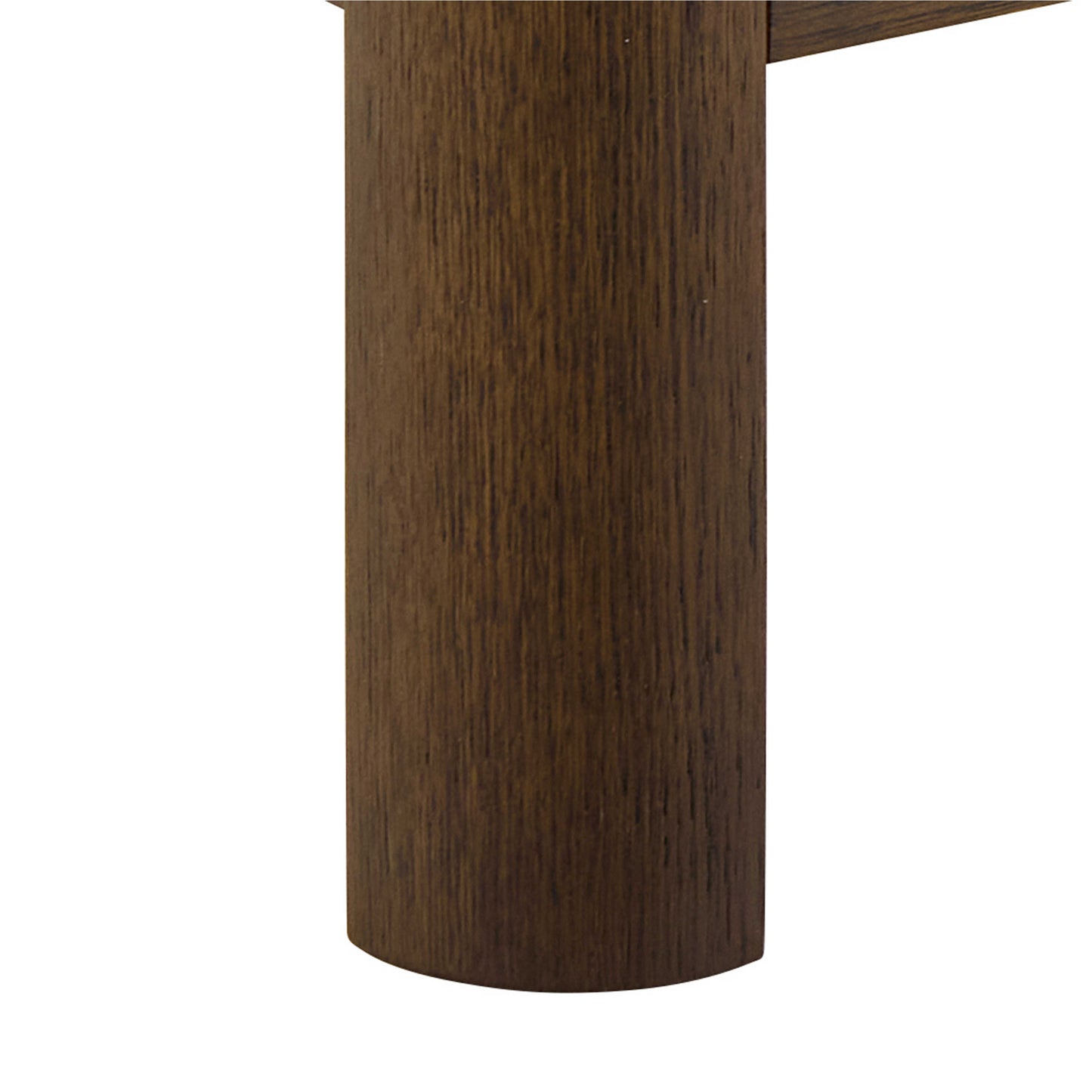 Cork Oak Veneer TV Unit with Cream Ceramic Top 2 Drawers 2 Shelves