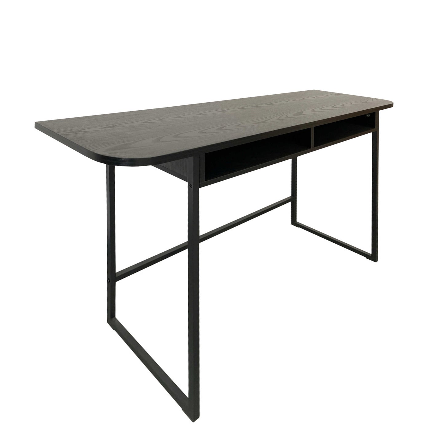 Cape Town 2 Shelves Black Oak Console Table