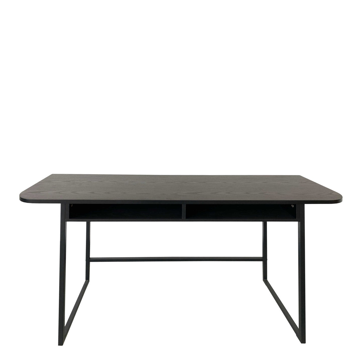 Cape Town 2 Shelves Black Oak Console Table