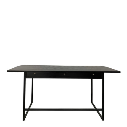 Cape Town 2 Shelves Black Oak Console Table
