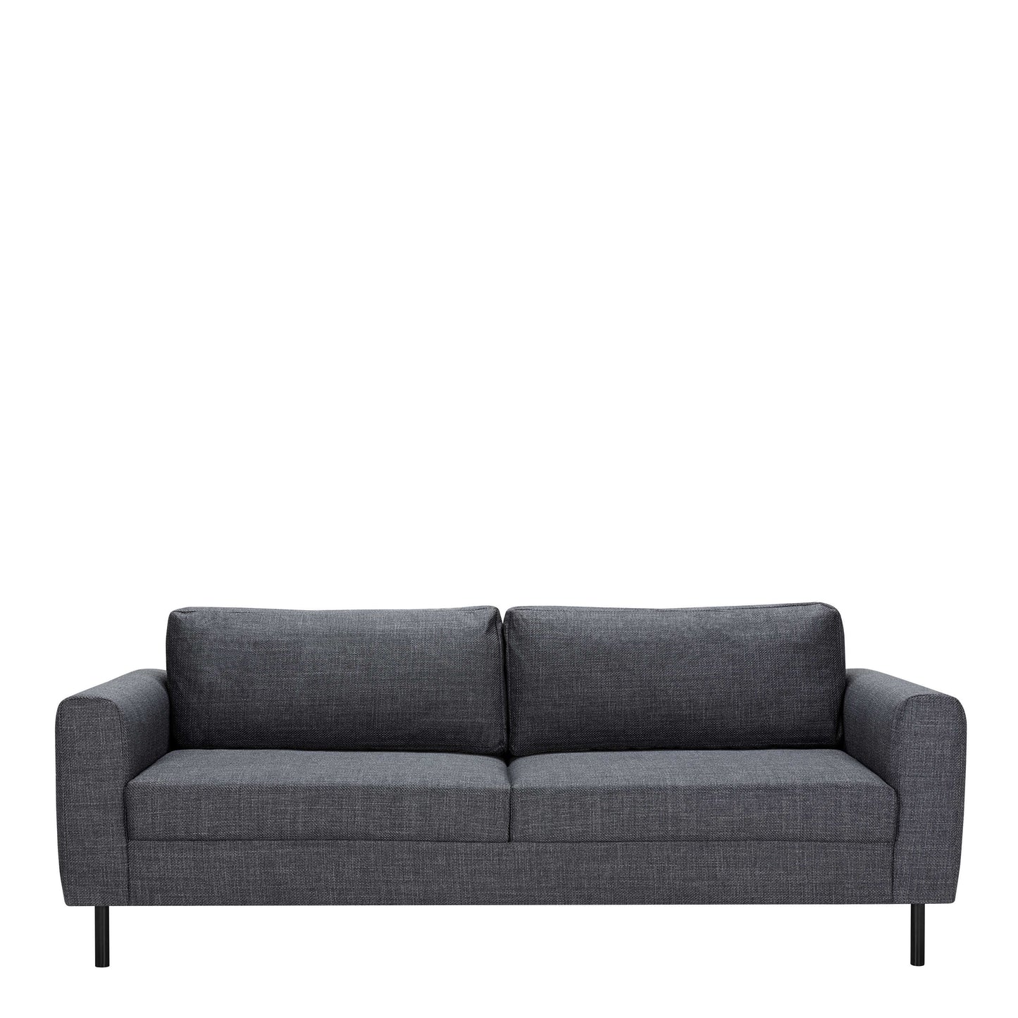San Sebastian 3 Seater Sofa Upholstered Dark Grey Fabric