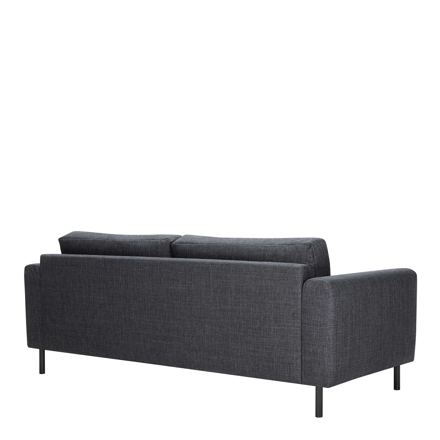San Sebastian 3 Seater Sofa Upholstered Dark Grey Fabric