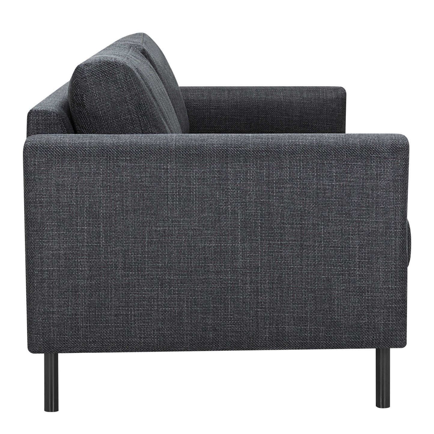 San Sebastian 3 Seater Sofa Upholstered Dark Grey Fabric