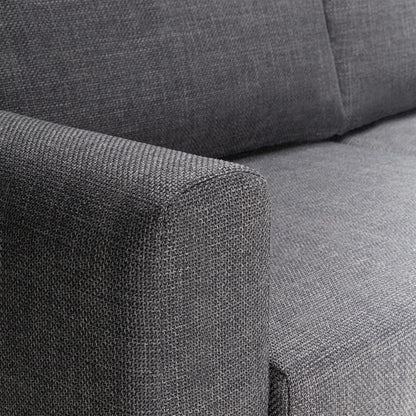 San Sebastian 2 Seater Sofa Upholstered Dark Grey and Basel Fabric