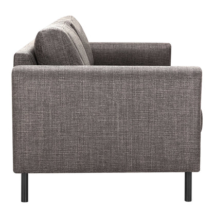 San Sebastian 3 Seater Sofa Upholstered Light Grey Fabric