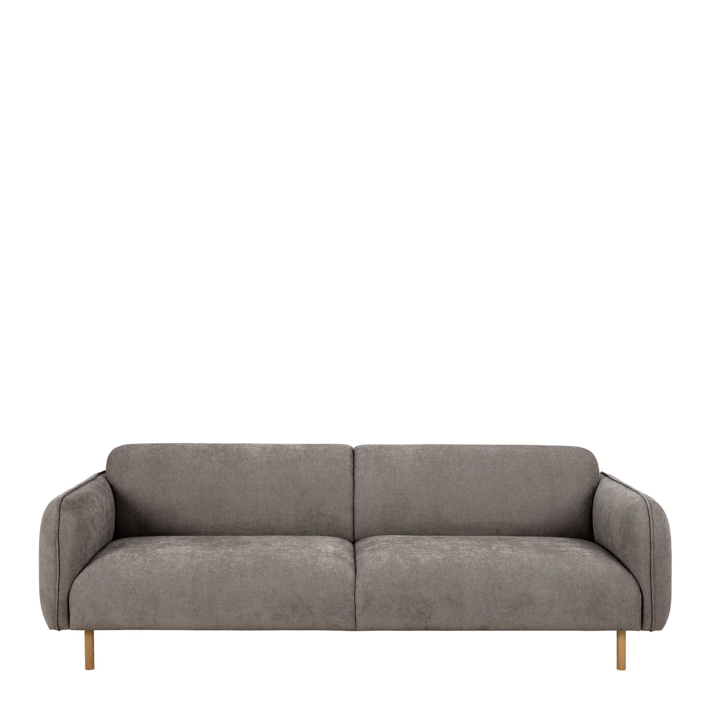Cambridge 3 Seater Upholstered Sofa in Fay Dusty Brown Fabric