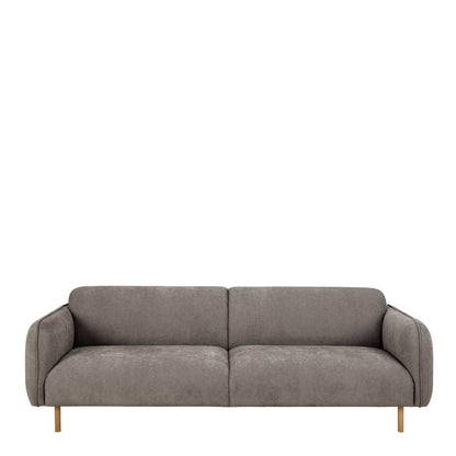 Cambridge 3 Seater Upholstered Sofa in Fay Dusty Brown Fabric