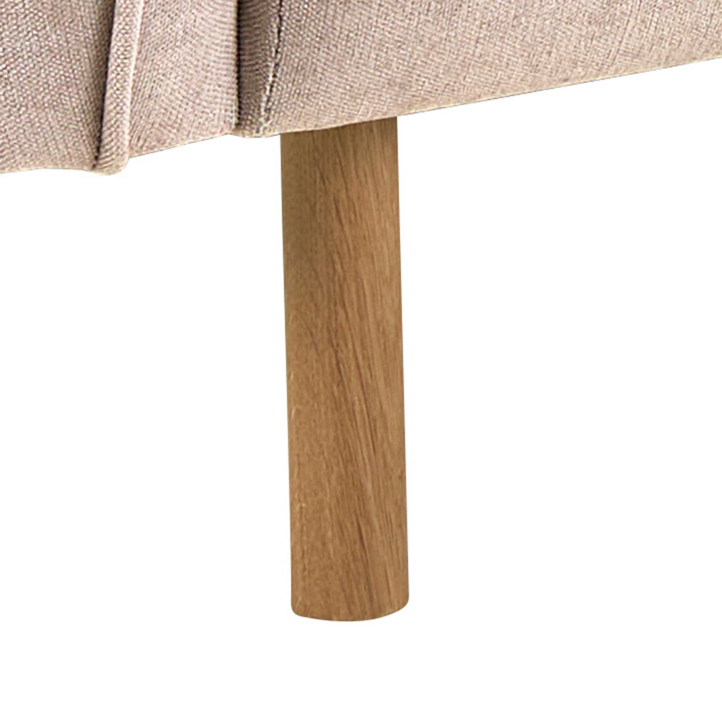 Cambridge 3 Seater Upholstered Sofa in Fay Beige Fabric