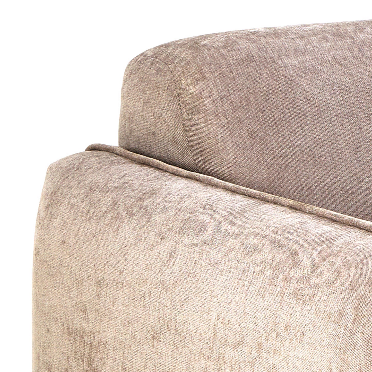 Cambridge Set of 2 Fay Beige Fabric Oak Base Sofa 2.5 Seater and 3 Seater