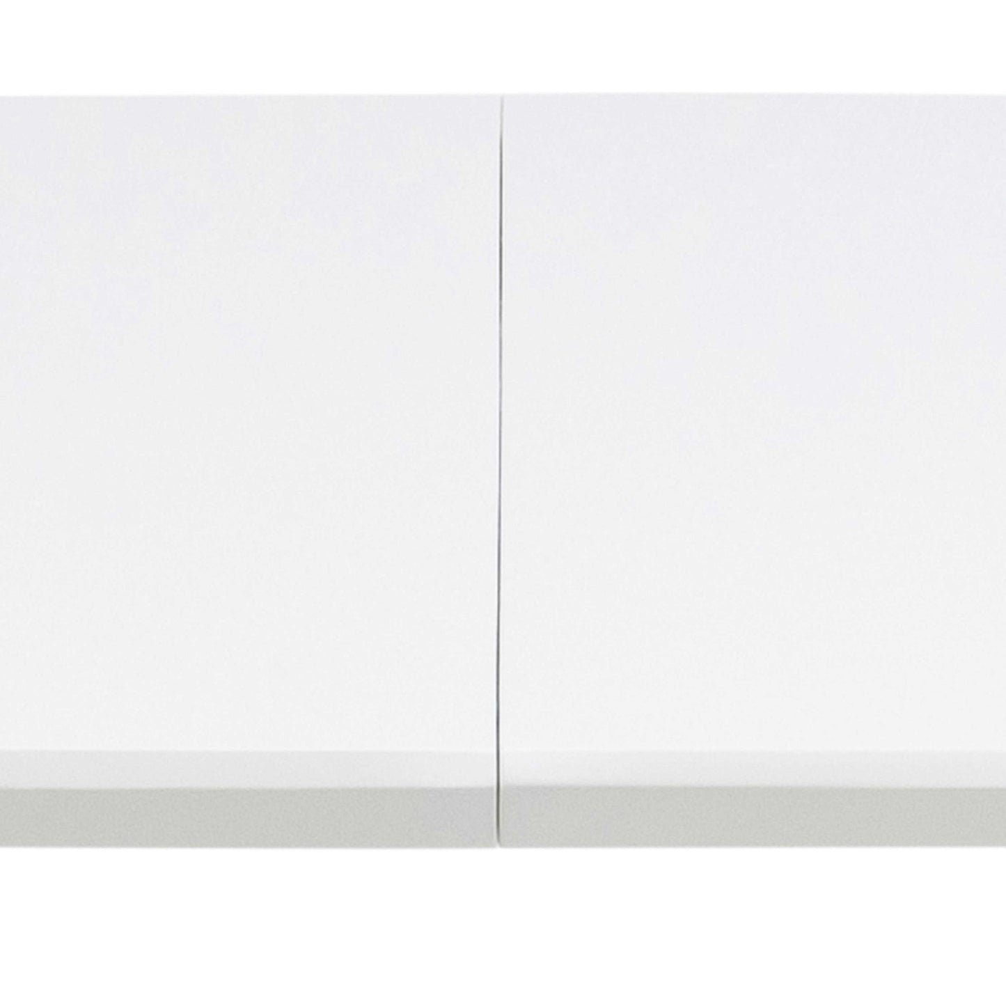 Honeybrook White and Natural Oak Wood Oval Dining Table