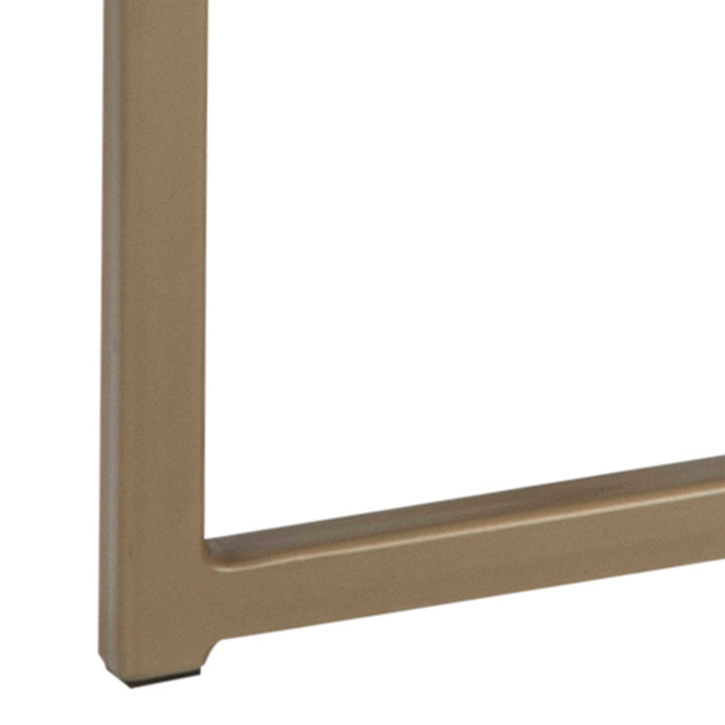 Vodskov Coffee Table with White Marble Top